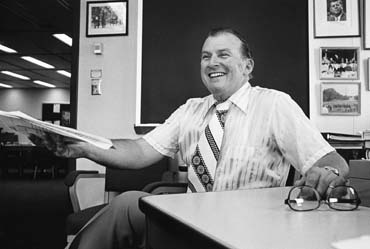 An office portrait of Joseph Kauffman in 1977