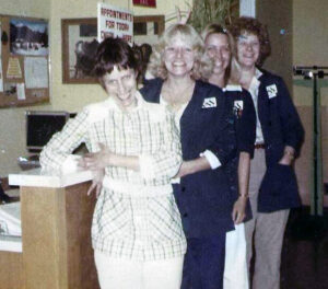 Lynn Sullivan pictured on the far right with four UHS friends.