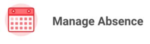 Screenshot of the Workday Manage Absence icon.