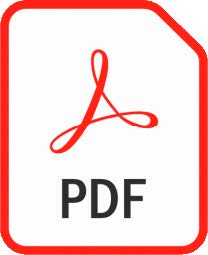 Icon representing a PDF file.